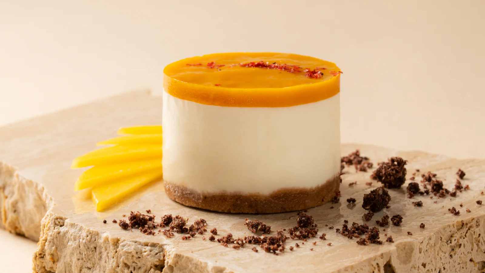 Cheesecake à la mangue